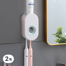 Ilsangsokbanzzak 浴室牙刷牙膏架, 白色, 2個