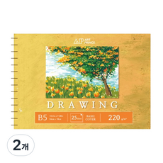 DOOSUNG PAPER Art Prince 繪圖線圈素描本 220g D05, 2個, 25張, B5
