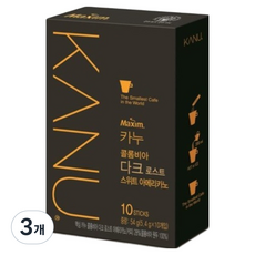 KANU 深度烘焙甜味咖啡, 3個, 10入, 5.4g