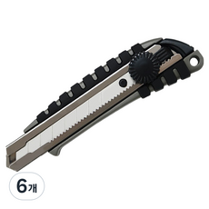 WHASHIN 350 旋轉美工刀 大 18mm, 灰色, 6個