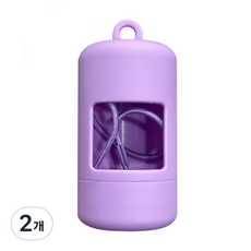 블랭크도그 반려견 풉백 케이스 배변봉투, 퍼플, 1개입, 2개