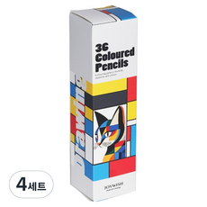 헤이조이 프리미엄 유성 색연필 세트, 4세트, 36색