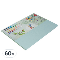 종이문화 친환경 뉴씨플레인 양면 색상지 No18 연옥색, 60개