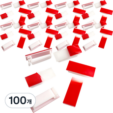 Beurrureikeu 桌面電線整理夾 45 x 19 mm, 100個, 白色