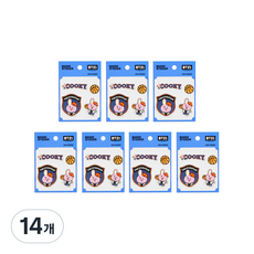 라인프렌즈 BT21 캐스팅 뱃지 스티커, 쿠키, 14개