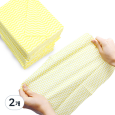 I-House 可重複水洗拋棄式黃色衛生抹布, 150入, 2個