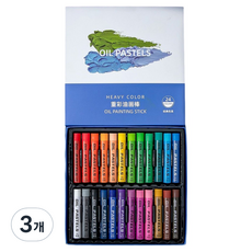 스모글 유화 질감 파스텔 크레용, 3개, 24색