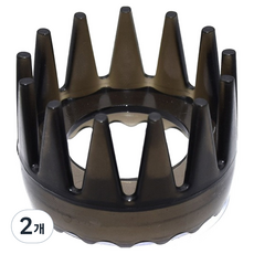 布魯貝拉洗髮梳 護髮頭皮按摩器, 黑色, 2個