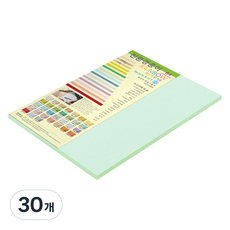 종이문화 두꺼운 양면 레인보우 카드지 No 14 블루 205g, 30개