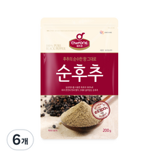 대상 쉐프원 순후추, 6개, 200g