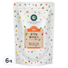 제임스티스푼 유기농 루이보스, 1.5g, 20개입, 6개