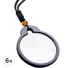 MEO 40至80歲客製化項鍊老花眼鏡 黑色 2.00D, 單一商品, 6個