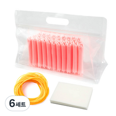 Cell Ribbon Hair Volume Roll Star Self Perm Ceramic Rod No. 7 Set, 單色, 6組