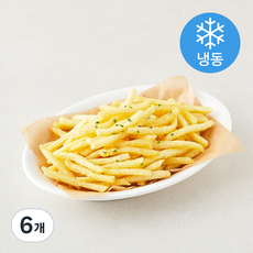 한우물 슈스트링 코팅 감자튀김 (냉동), 2kg, 6개