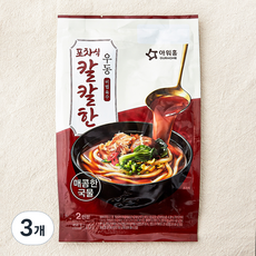 아워홈 포차식 칼칼한 우동 2인분, 458g, 3개