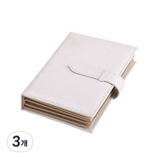 귀걸이 다이어리 케이스, 3개, 화이트