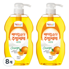 탐사 베이킹소다 주방세제 오렌지향, 780ml, 8개