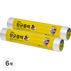 코멕스 항균 비닐 롤백, 특대(XL) 이상, 150개, 6개