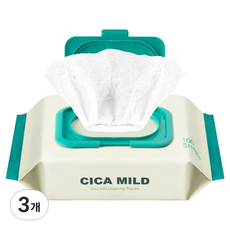 MediFlower CICA溫和卸妝濕紙巾, 3個, 100枚入