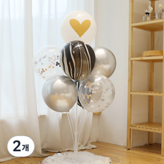 金色愛心氣球插座套組, 混色