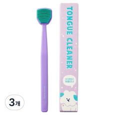 버터 버터패밀리 캐릭터 혀클리너 퍼플, 75g, 3개
