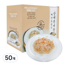 참좋은간식 애견보양식 삼계북어죽, 삼계+북어 혼합맛, 80g, 50개