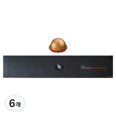 네스프레소 버츄오 캡슐커피 멜로지오 디카페나토 캡슐커피, 12.5g, 10개입, 6개