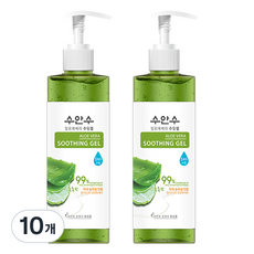 Suansu蘆薈溫泉水舒緩凝膠泵型, 400ml, 10個