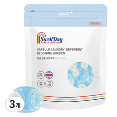 SwellDay 16週持香 8倍高濃縮 香水膠囊洗衣精 盛開花園香, 3個, 30入