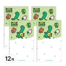 플라잉웨일즈 라인프렌즈 미니니구만 메모패드, 그린, 50매, 12개