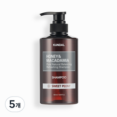 KUNDAL 昆黛爾 植萃洗髮精 甜牡丹香, 500ml, 5個