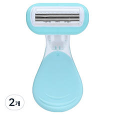 SokSokChaeum 女性用腋下除毛刀 藍色 11 x 7.8 cm, 1入, 2個