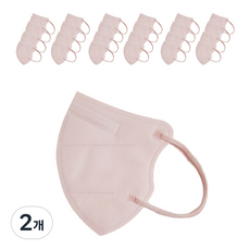 셀온테라피 인디에어 유어핏 새부리형 컬러 마스크 소형M, 25매, 2개, 핑크