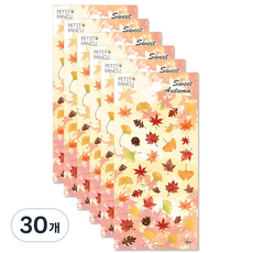 Petit sweet autumn 貼紙 DA5413, 混合顏色, 30個