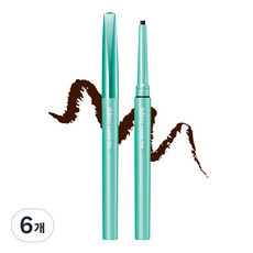 데자뷰 크림 펜슬 아이라이너 0.15g, 2 다크브라운, 6개