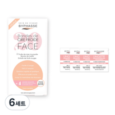 바이빠세 콜드 왁스 스트립 페이스 앤 인중용 20p + 피니싱티슈 4p, 6개