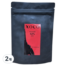 XOCO 마얀 레드 62% 스틱 커버춰 초콜릿, 60g, 2개