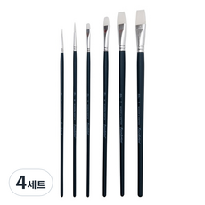 WINSOR&NEWTON 溫莎牛頓 壓克力畫筆基礎套組 WI5295008, 6種, 4套