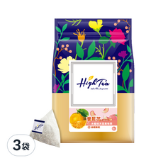 High Tea 伂橙 果乾茶 水蜜桃天堂果味茶 + 柳橙乾, 8包, 6g, 3袋