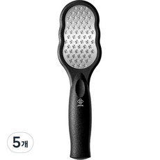 페이스바디 컴투더홈 가루채 풋 스크럽 발각질 제거기 풋파일 블랙, 1개입, 5개