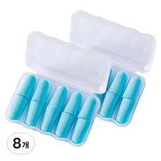 지음앤 소음 방지 귀마개 블루, 8개, 10개입