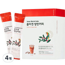 Inner World Cafe 膠原蛋白防彈咖啡, 15g, 15條, 4盒