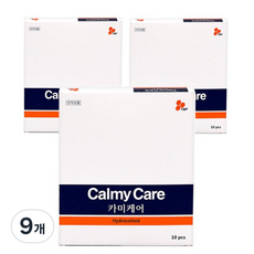 CalmyCare 하이드로콜로이드 습윤 밴드 패드형, 9개