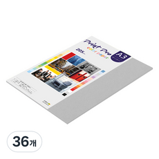 종이문화 프린트프로 두꺼운 칼라복사지 31 그레이 205g, A3, 36개