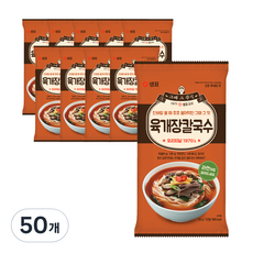 샘표 육개장칼국수, 125g, 50개