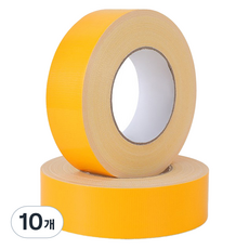 MaDaKkuMi 彩色寬棉布膠帶 8cm x 20m, 09 黃色, 10個