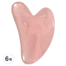 BM Design 舒適刮痧按摩器, 6個, 水晶粉色愛心