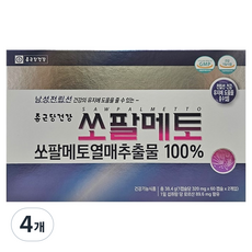 종근당건강 쏘팔메토, 60정, 4개