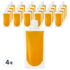 코멧 투명 스파우트 음료 파우치 200 mL, 입구지름 22mm, 25개입, 4개