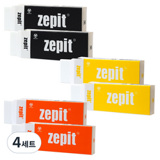 뭉구 제피트 지우개 3종 x 2p 세트 대, 혼합색상, 4세트